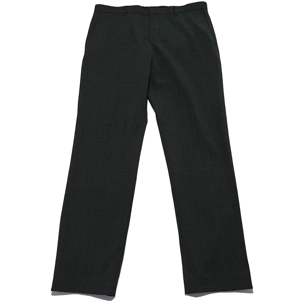 J.Crew Thompson Tapered Wool Blend Pants Men's W34 L32 Plaid Blue